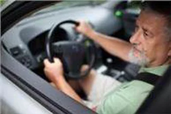 Man driving car. alert1 medical alert systems Man driving car. alert1 medical alert systems